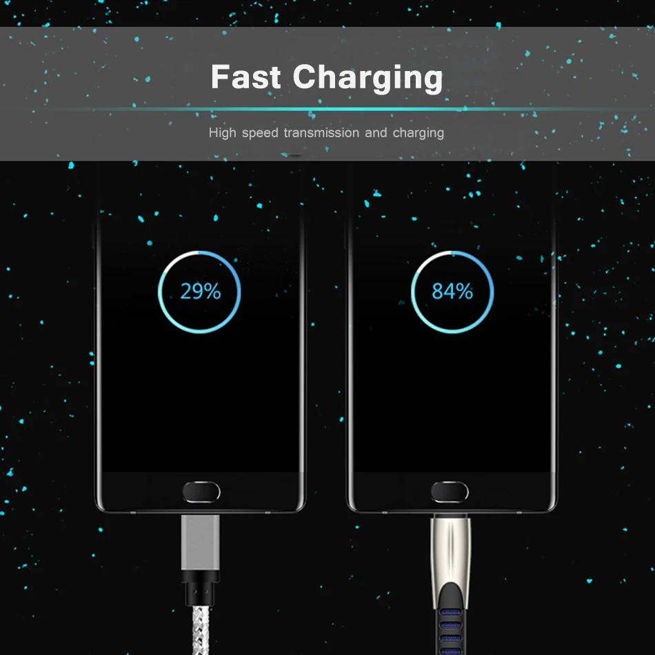 Тип usb C кабель 1м 2м 3A провод для быстрого заряда Mi samsung S10 S9 S8 Note 9 8 type передачи