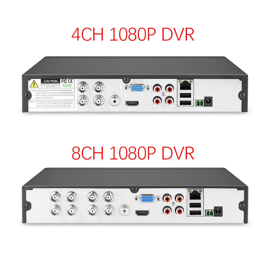 Techege 8CH AHD-H DVR 1080 P Запись безопасности HDMI Гибридный CCTV HVR видео Регистраторы