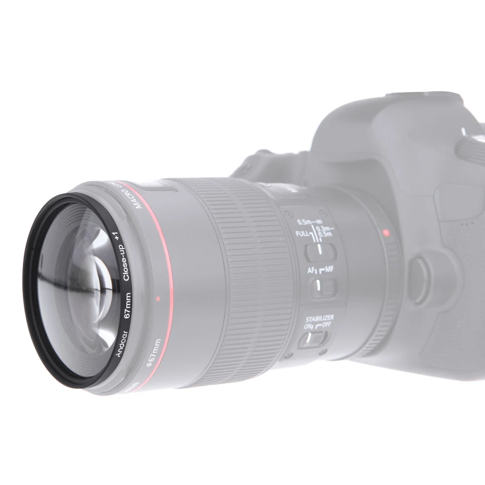 Макрофильтр Andoer 49 мм + 1 2 4 10 с мешком для Nikon Canon Sony DSLRs | Электроника