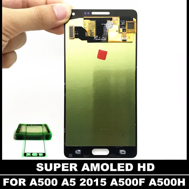 Супер AMOLED LCDs для Samsung Galaxy A5 2015 A500 A5000 A500H A500F ЖК дисплей сенсорный экран с