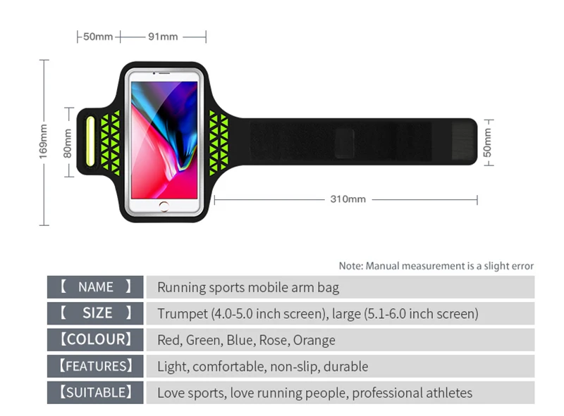 Спортивные нарукавники HAISSKY для бега на руку для iPhone 11 Pro Max 10 XR XS 6 6s 7 8 Plus, чехол для нарукавника для спортзала Xiaomi Redmi Note 7 8