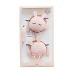 Проводные наушники QearFun с мультяшным кроличьим ушком и крючком, спортивные стереонаушники для бега, Детская гарнитура для девочек