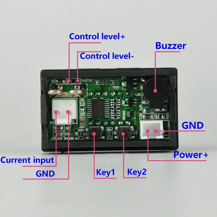 10А DC Амперметр с высоким и низким сигналом Цифровой Ампер метр звуковой сигнал