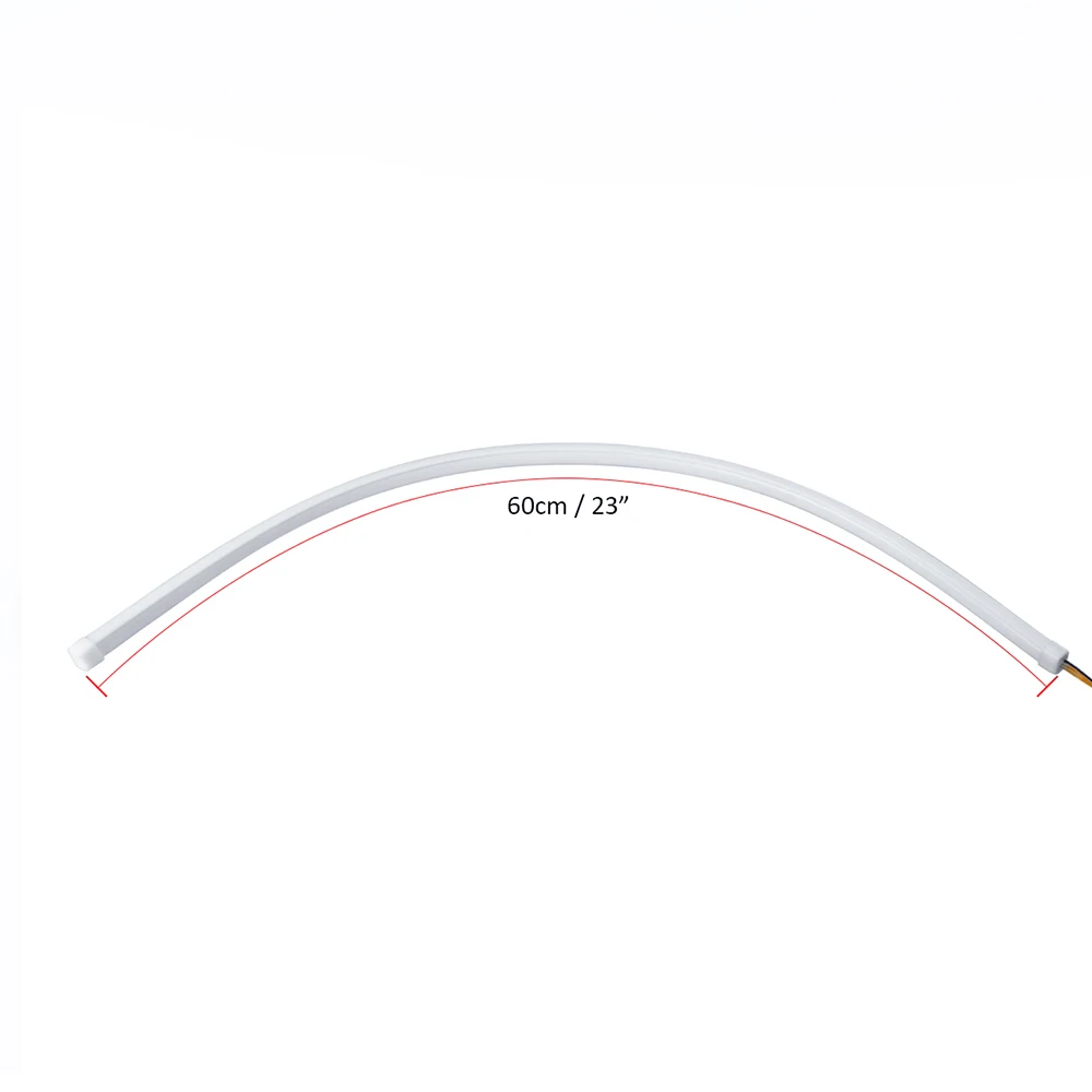 Автомобиль гибкая DRL запуск поворотник белый желтый светодиод течет бар