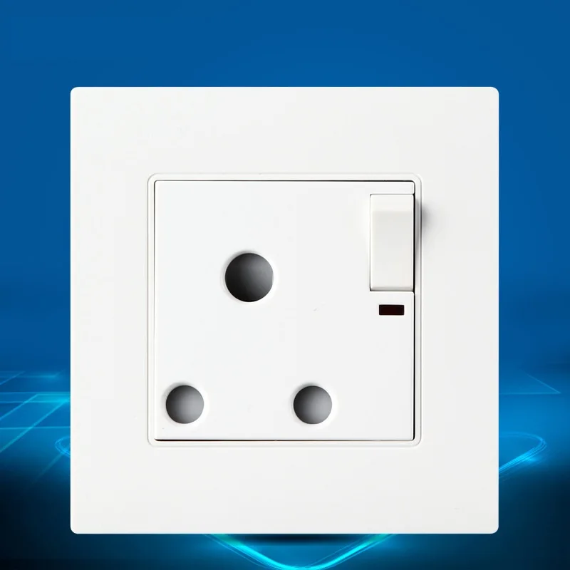 

Large South African Socket UK Standard with 1Gang 1 Way Switch 250V 15A Wall Socket