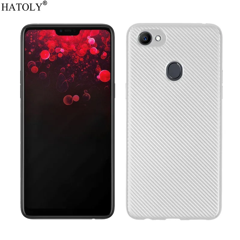 Чехол OPPO F7 чехол F 7 мягкий ТПУ прочный OPPOF7 мягкая задняя крышка из углеродного