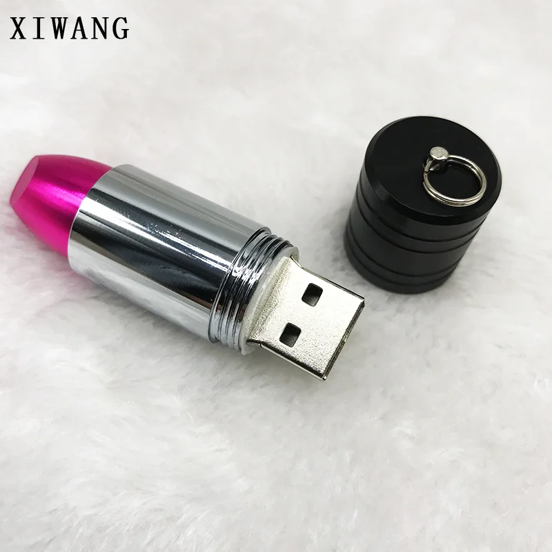 Usb флеш-накопитель 128 ГБ, Забавный usb 2,0, металлическая губная помада, usb флешка, 4 ГБ, 8 ГБ, 16 ГБ, 32 ГБ, 64 ГБ,, флешка, горячая Распродажа, флешка, u-диск