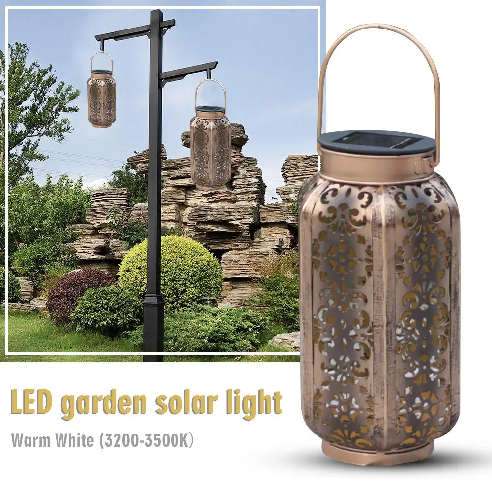 

Solar Garden Light Ip44 5730 LED Waterproof Garden Decoration Wind Lamp Night Lamp Lawn Ground Hexagon Palace Lamp Retro Light
