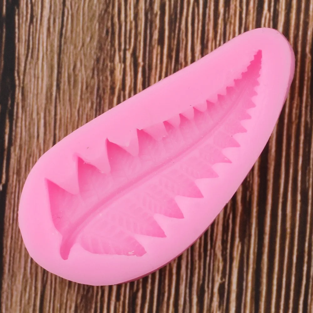 3D Дерево формы в виде листьев из сахара Leavf силиконовые инструменты для украшения