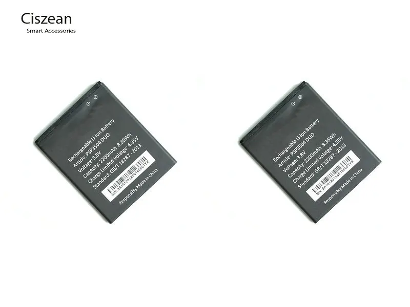2 шт./лот 2200 мАч/3504 Вт ч PSP3504 DUO Сменный аккумулятор для Prestigio Muze C3 Duo PSP3504Duo + код