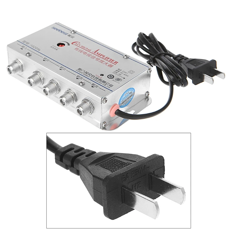 Новинка, 4 способа, CA tv VCR, ТВ антенна, усилитель сигнала, 220 В, 45-860 МГц, усилитель, разветвитель