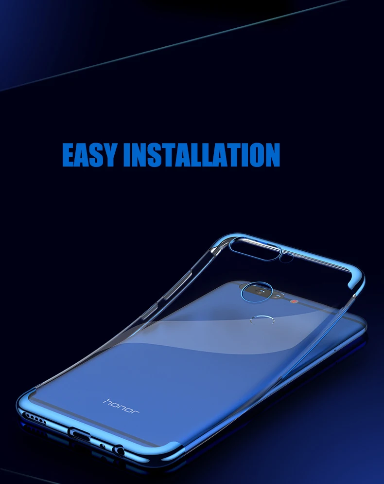 Чехол MAKAVO для huawei Honor 8 Pro, Роскошный чехол с лазерным покрытием, Прозрачный мягкий силиконовый чехол для телефона s для Honor 8 Pro