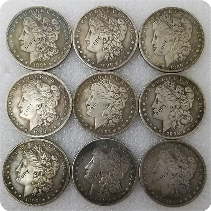 Антикварные Серебряные монеты США(1878-1904)-P Morgan Dollar копия памятных монет-копия монет медаль коллекционные монеты