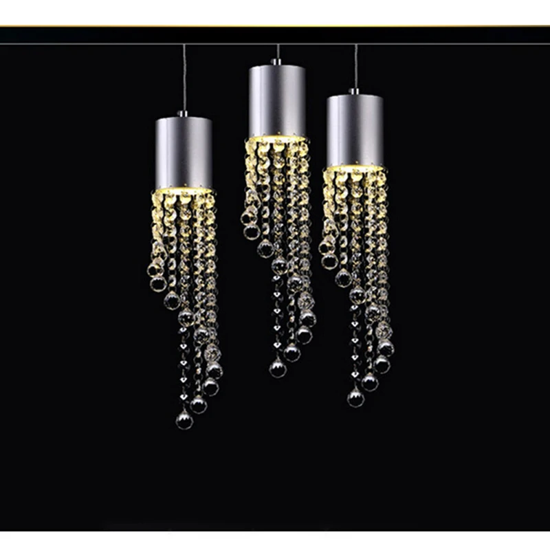 Светодиодный подвесной светильник с кристаллами для ресторана бара столовой