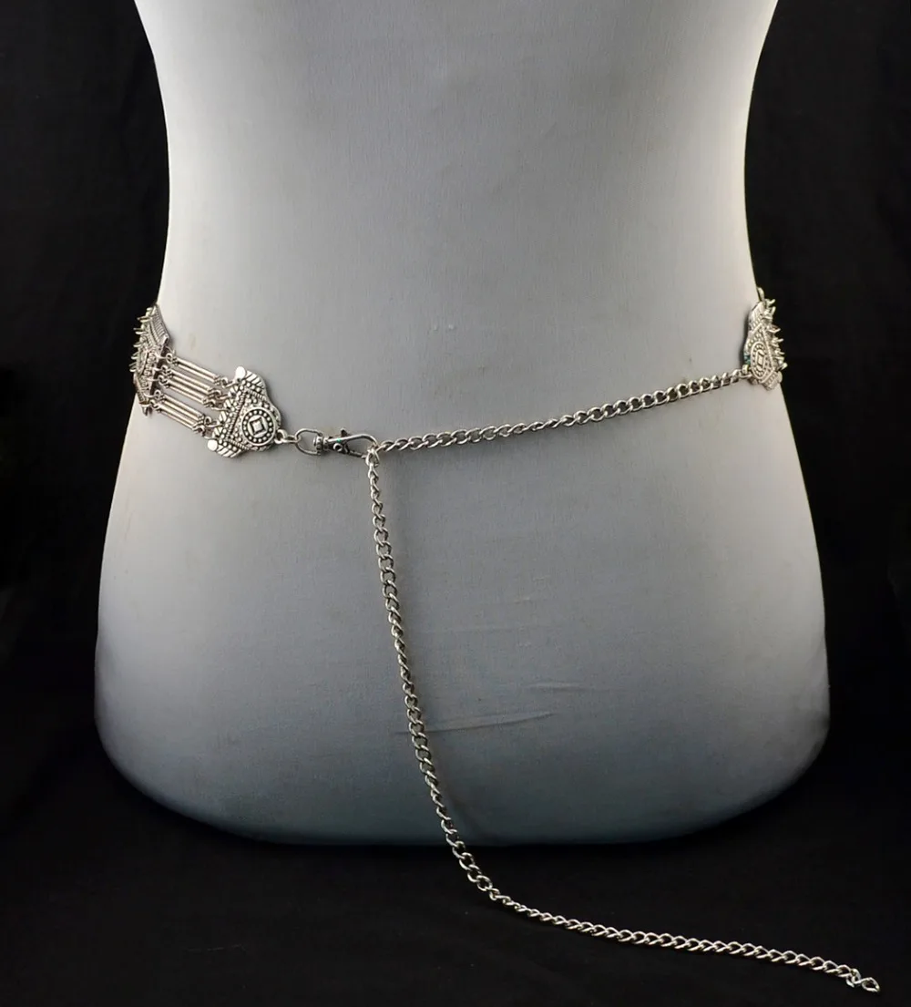 Турецкие металлические Геометрические цепи для танца живота женщин женский пояс