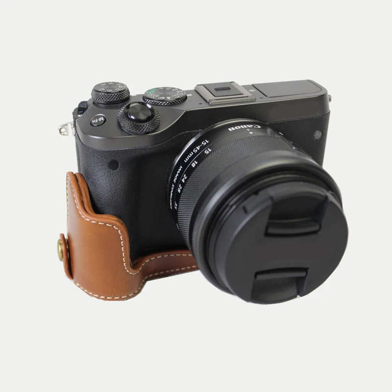Чехол из искусственной кожи для Canon EOS M6 комплект с сумкой камеры защитный чехол