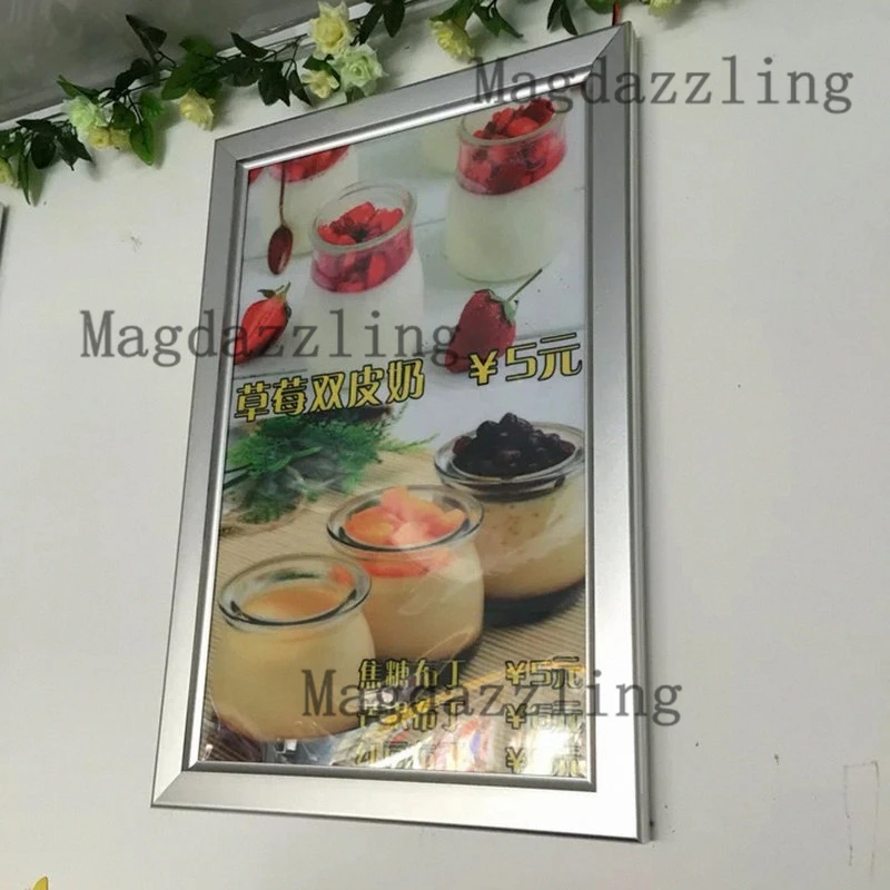 8 единиц оснастки Алюминий рамка светодиодный подсветкой ресторанного меню