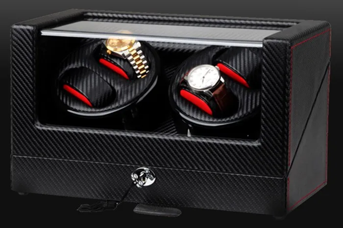 Высококлассные ультра тихие часы из углеродного волокна для 4 автоматических
