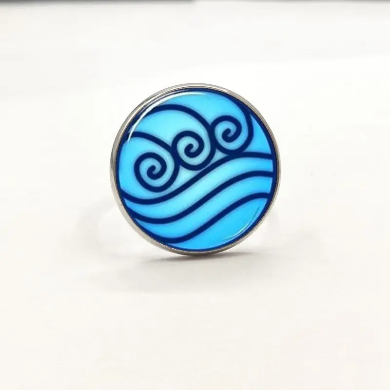Бренд Аватар последнее кольцо Airbender Легенда О Корре вода племя стекло ювелирные