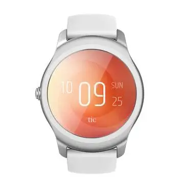 Белый Новейший Bluetooth 4,1 круглый экран 1,2 ГГц двухъядерный MT2601 водонепроницаемый смарт-часы Ticwatch2 с 512M Ram 4G Rom wifi gps - Цвет: Белый