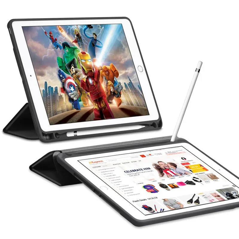 Тонкий кожаный чехол для iPad Pro 10 5 с держателем карандашей Air 3 2019/ 2017 2015 Чехол +