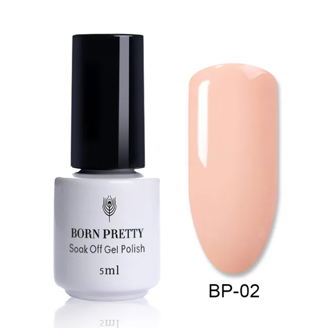BP-02 BORN PRETTY, 5 мл, УФ-гель для ногтей, розовое золото, сверкающий Блестящий Гель-лак, замачиваемый, для маникюра, светодиодный, хромированный гель для УФ-лампы - Цвет: BP-02