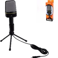 professional sf 920 3 5mm jack wired tripod microphones condenser microphone for computer tablet pc laptop mp3