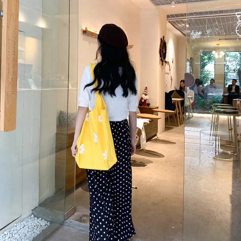 Women Shoulder Bag Canvas Flower Large Capacity for Mobile Phone Travel Money LXX9 | Багаж и сумки