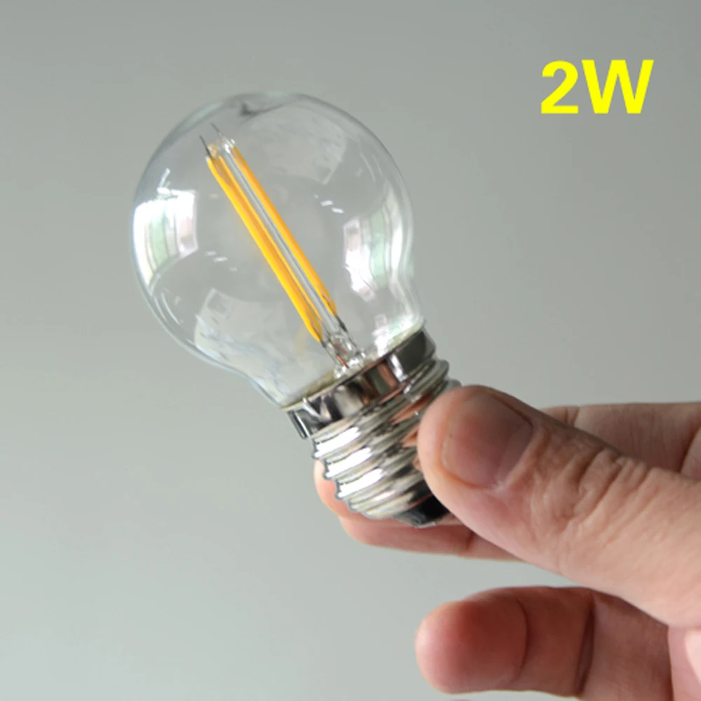 Диммируемая Светодиодная лампа накаливания E27 2/4/6/8 Вт 220 В|bubble bulb|filament bulbbulb 220v |