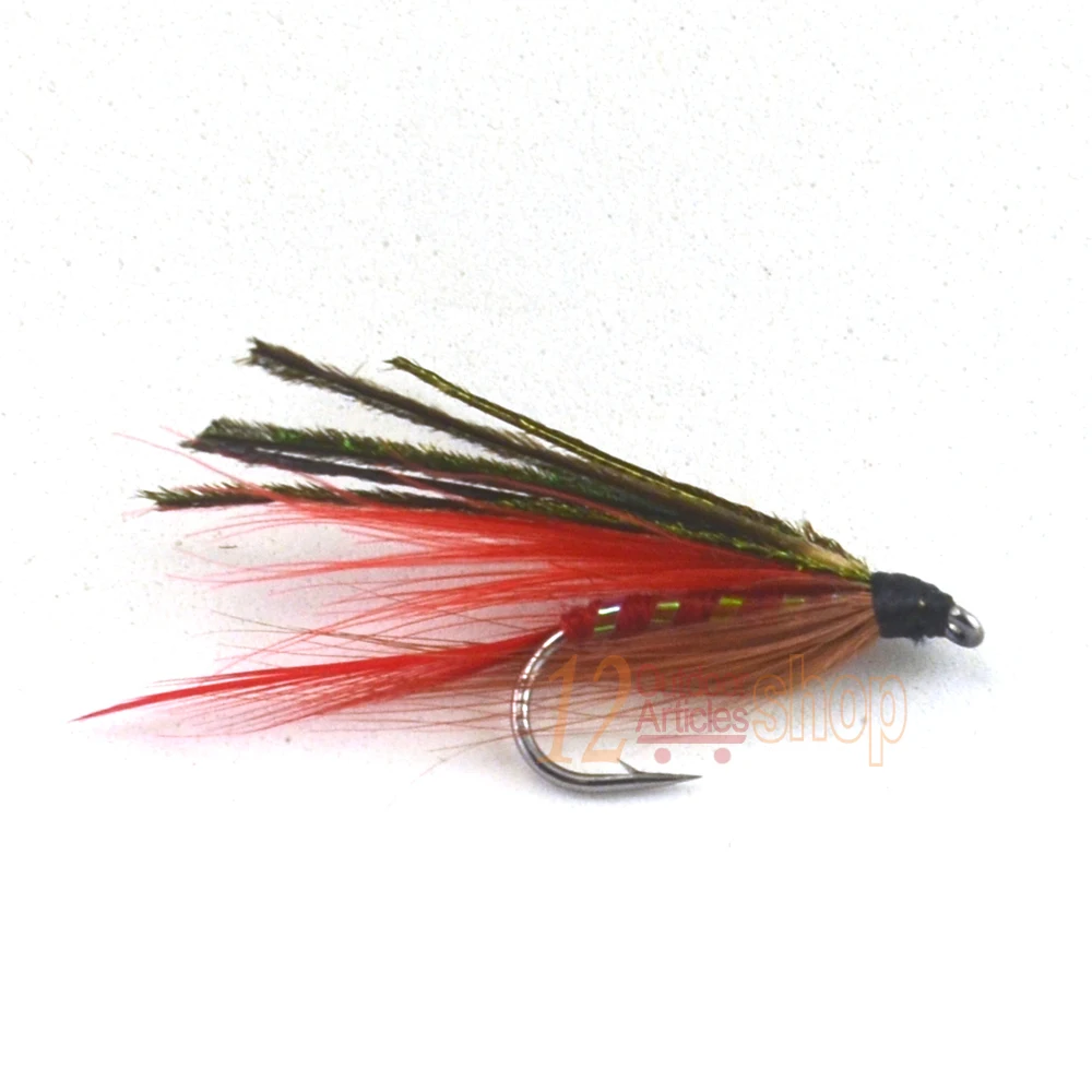 MNFT 10 шт. 7 # Red Peacock Demon Herl Стример Летать форель мухи Fly Fishing|flies photo|flying gyroscopeflying hornets |