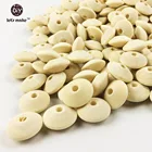 Деревянные шарики Let's Make Abacus 30 мм, 200 шт., винтажные биконусные бусины, цвет, незавершенные чешские бусины