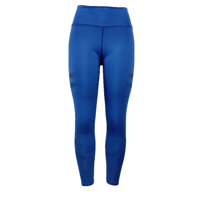 Blue OVESPORT, армейские зеленые спортивные Леггинсы для женщин, для фитнеса, быстросохнущие, высокая талия, леггинсы для фитнеса, тренировки, леггинсы, 6 цветов - Цвет: Blue