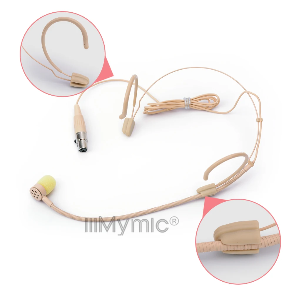 Идеально подходит для поющих концертов! PRO гарнитура микрофон мини 4 Pin XLR TA4F кардиоидный конденсаторный микрофон для Shure беспроводной поясной