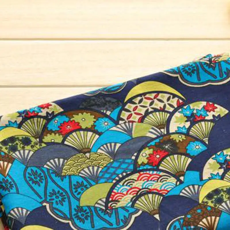 1 метр Печать Хлопок Лен Ткань пэчворк ткань лоскутное полотно материал шитье