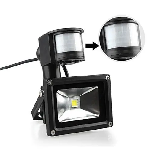 1 шт. DC/ac12v IP65 PIR светодиодная лампа прожектор Spotlight для солнечной системы гараж