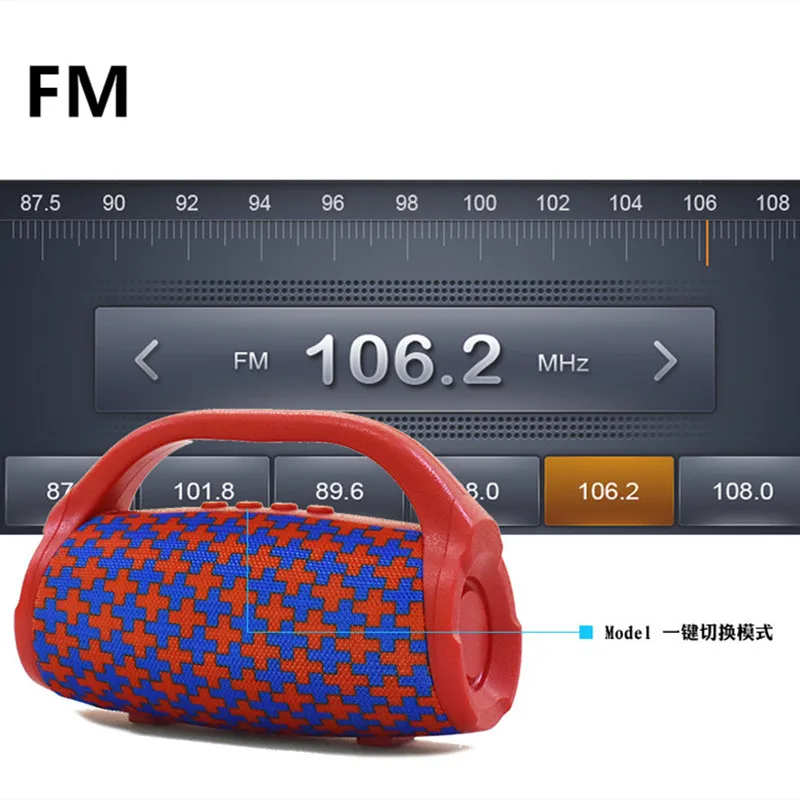 Портативная наружная Hi Fi колонка Беспроводная Bluetooth 2 1 мини сабвуфер звуковая