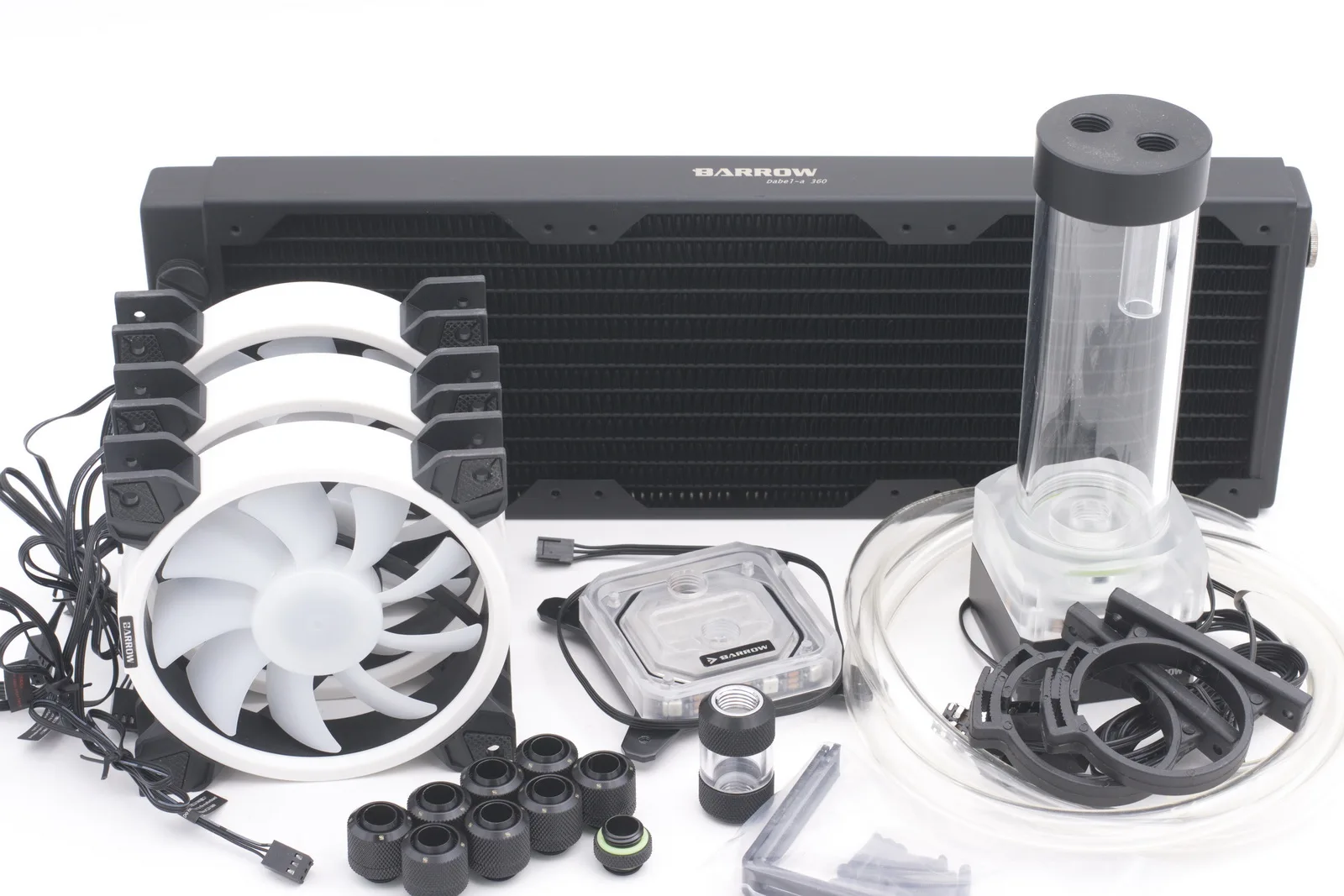 

Barrow Water Cooling Kit for CPU Flexible Tube Intel AMD 360mm Copper Radiator