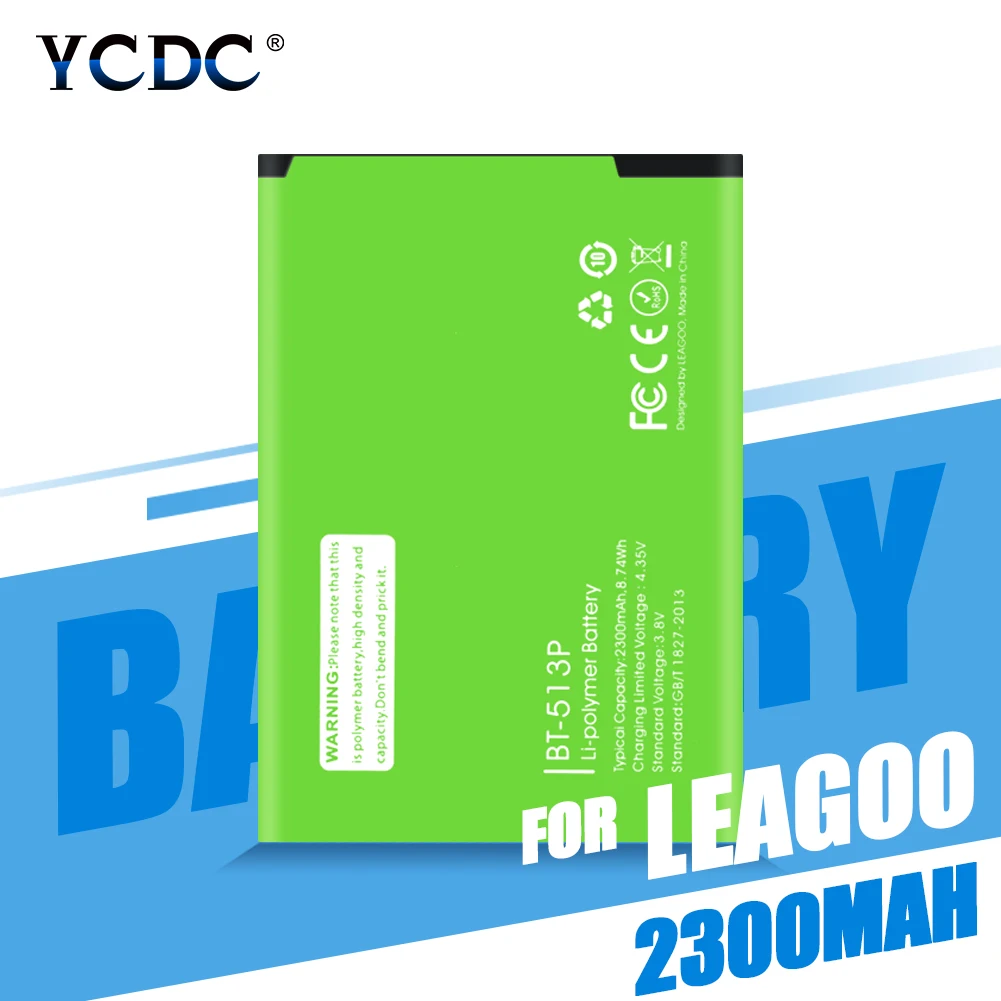 Высокое качество BT-513P батарея для Leagoo M5 батарея аккумулятор 2300 мАч BT 513P BT513P литий-ионный полимерный аккумулятор для телефона