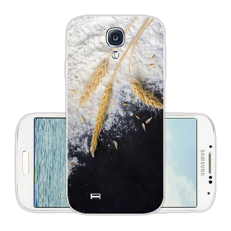 Для Samsung Galaxy S4 Мягкая силиконовая задняя прозрачная синяя крышка 5 0 дюйма для i9500