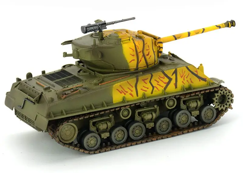1: 72 Масштаб предварительно построенный M4 Шерман средний танк M4A3E8 Вторая мировая война хобби Коллекционная готовая пластиковая модель