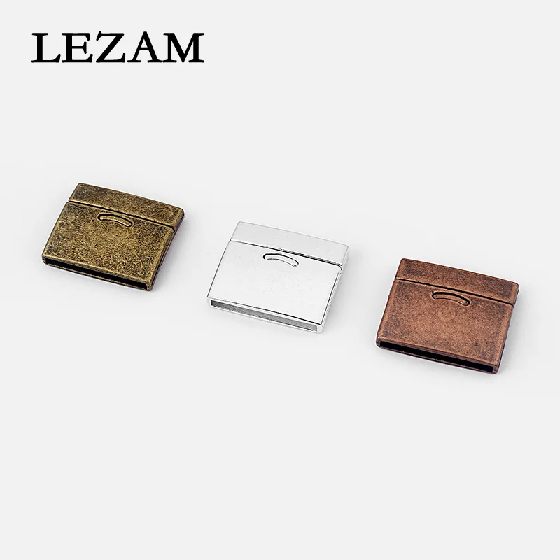 

3sets Antique /Bronze/Copper Flat Strong Magnetic Clasp For 30*2mm Flat Leather Cord Strap Jewelry Findings Accessories