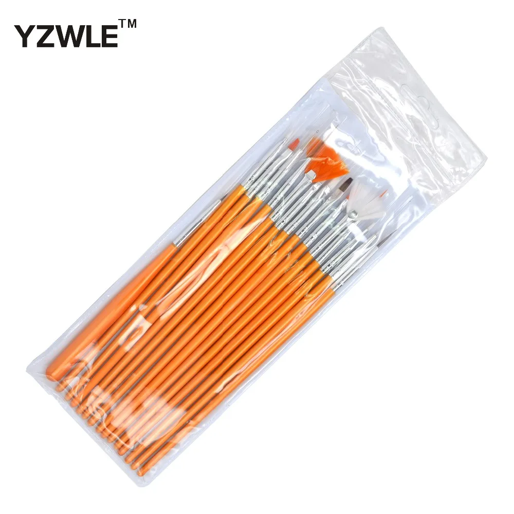 

YZWLE 15PCS/Pack Professional Acrylic Nail Painting Drawing Pen,Designed UV Gel False Nails Decoration Tools 35