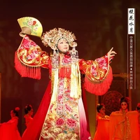 jing hua shui yue unisex li yugang cross gender cosplay gorgeous tang empress tailed delicate embroidery stage show costume