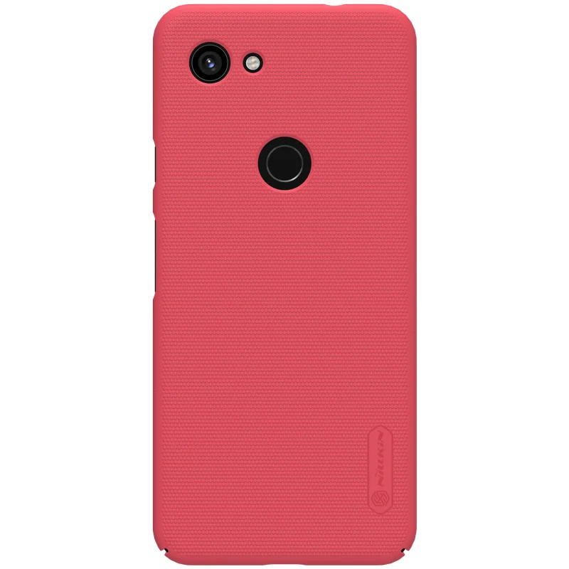 Для Google Pixel 4 3A 3 XL чехол Nillkin Супер Матовый щит ультра-тонкий PC задняя крышка чехол для телефона для Google Pixel 4 3A 3 XL чехол - Цвет: Красный