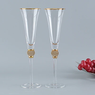 

Wedding glass Toasting flutes Champagne glass Wine glass cup for wedding gift