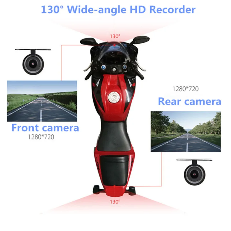 Новый Скрытый Тип мотоциклетный видеорегистратор Dvr Dashcam камера Full HD 1080P видео