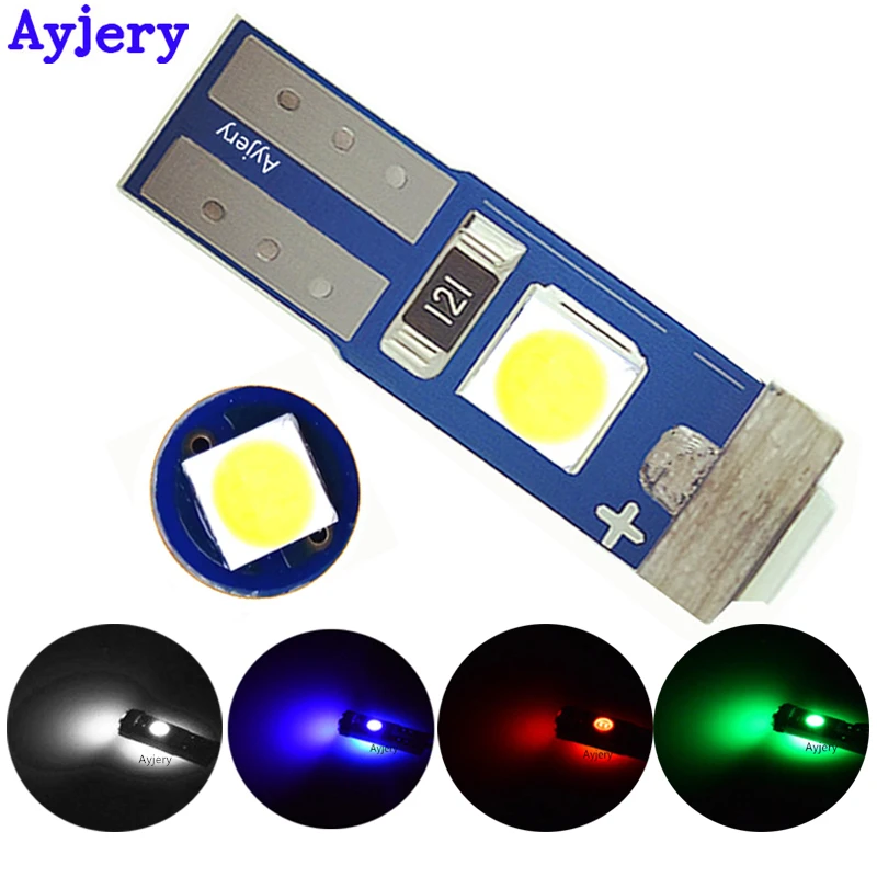 AYJEERY 300 шт. светодиодная лампочсветильник для приборной панели T5 3 SMD 3030