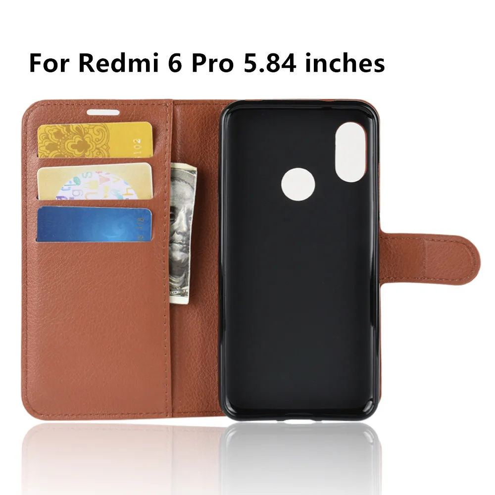 Чехол для телефона Xiaomi Redmi 6 Pro Xiomi Redmi6 6Pro откидная задняя крышка кошелек сумка из