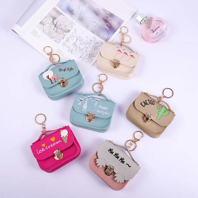 Кошельки супер мини модные сумки Kawaii Мультфильм Дети Портмоне Сумочка для ключей, карточек подарок для девочек и женщин