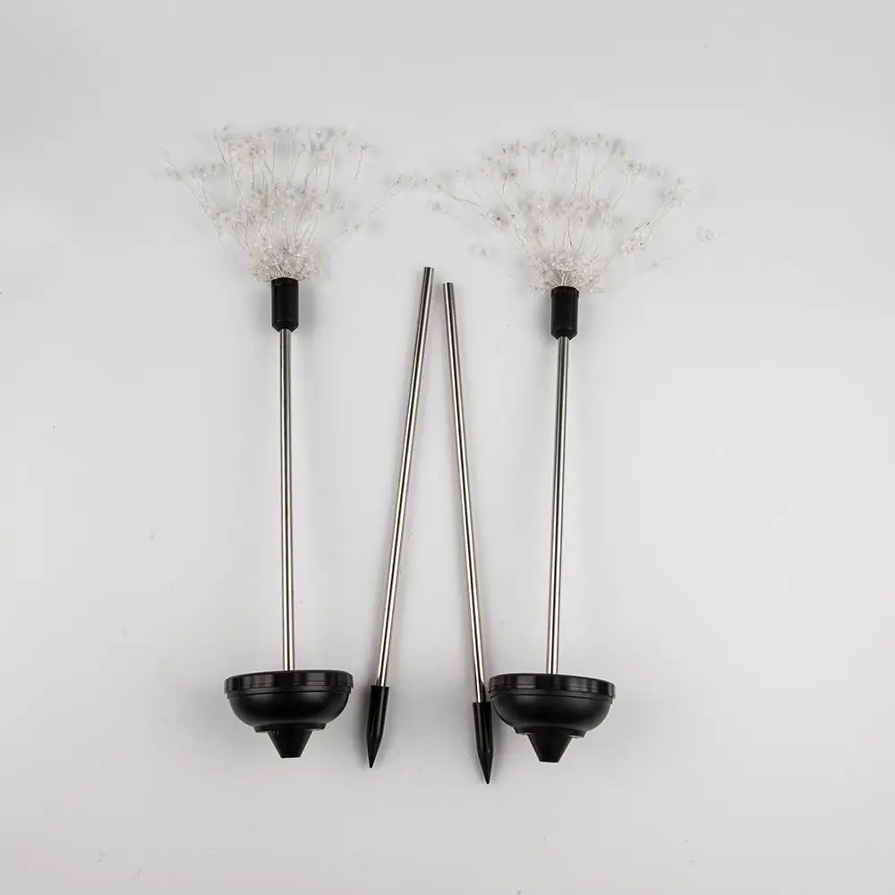 2 шт. садовые лампы на солнечной энергии медный провод светодиодный светильник